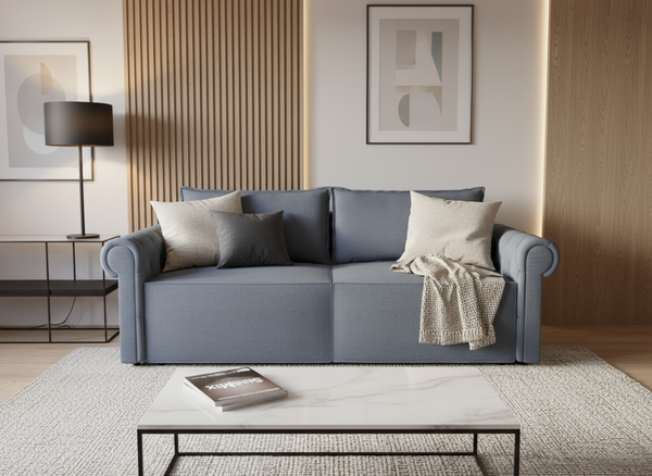 Canapea extensibila Holland, 3 locuri, la comanda, 100+ culori