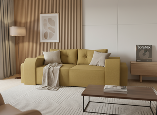 Canapea extensibila Jazmin, 3 locuri, la comanda, 100+ culori