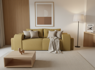 Canapea extensibila Jazmin, 3 locuri, la comanda, 100+ culori