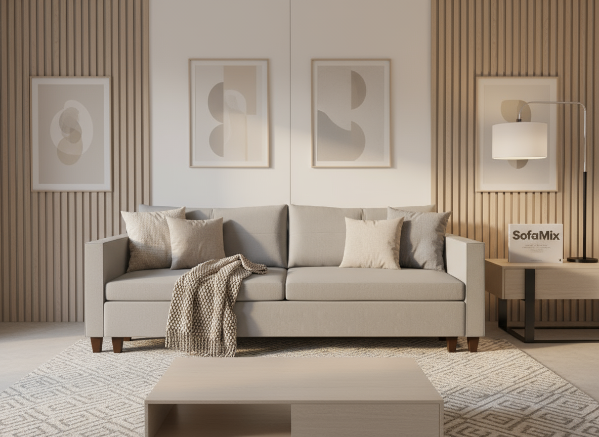 Canapea extensibila Julia, 3 locuri, la comanda, 100+ culori, cu picioare