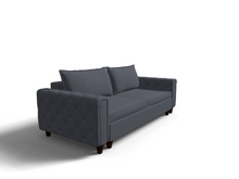 Canapea extensibila Lexi, 3 locuri, la comanda, 100+ culori, cu picioare - SofaMix.ro