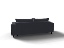 Canapea extensibila Lexi, 3 locuri, la comanda, 100+ culori, cu picioare - SofaMix.ro