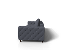 Canapea extensibila Lexi, 3 locuri, la comanda, 100+ culori, cu picioare - SofaMix.ro