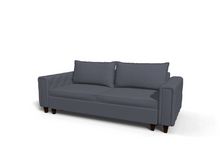 Canapea extensibila Lexi, 3 locuri, la comanda, 100+ culori, cu picioare - SofaMix.ro