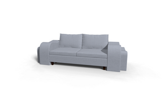 Canapea extensibila Lillie, 3 locuri, la comanda, 100+ culori, cu picioare