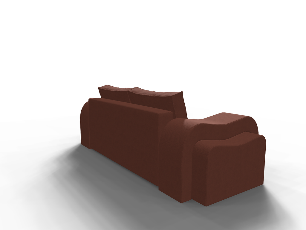 Canapea extensibila Lillie, 3 locuri, la comanda, 100+ culori, cu picioare