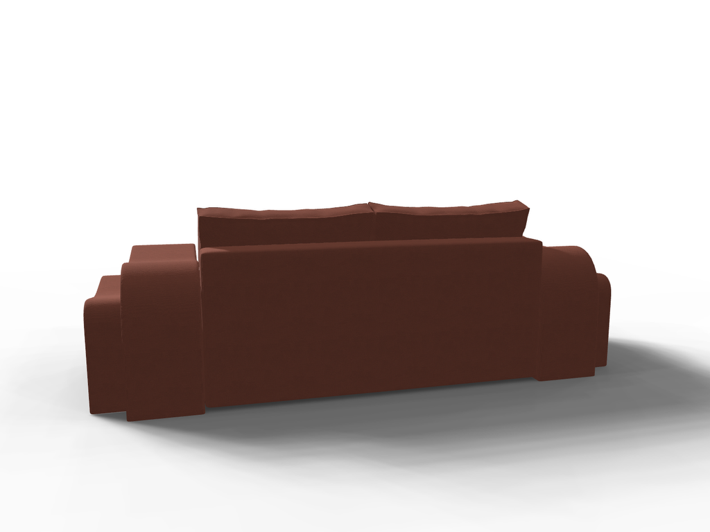 Canapea extensibila Lillie, 3 locuri, la comanda, 100+ culori, cu picioare