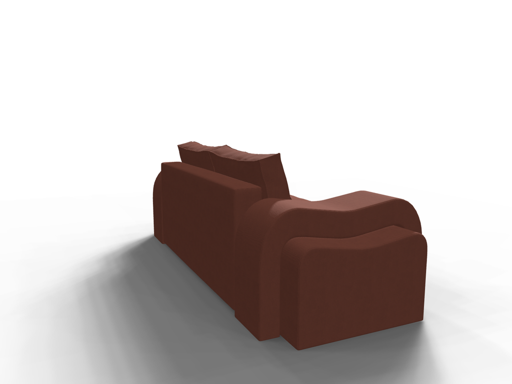 Canapea extensibila Lillie, 3 locuri, la comanda, 100+ culori, cu picioare