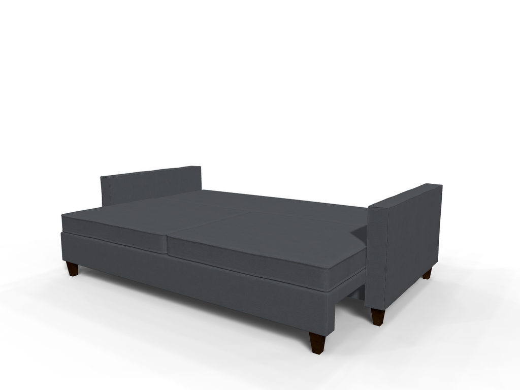 Canapea extensibila Margot, 3 locuri, la comanda, 100+ culori, cu picioare