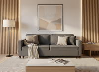 Canapea extensibila Margot, 3 locuri, la comanda, 100+ culori, cu picioare