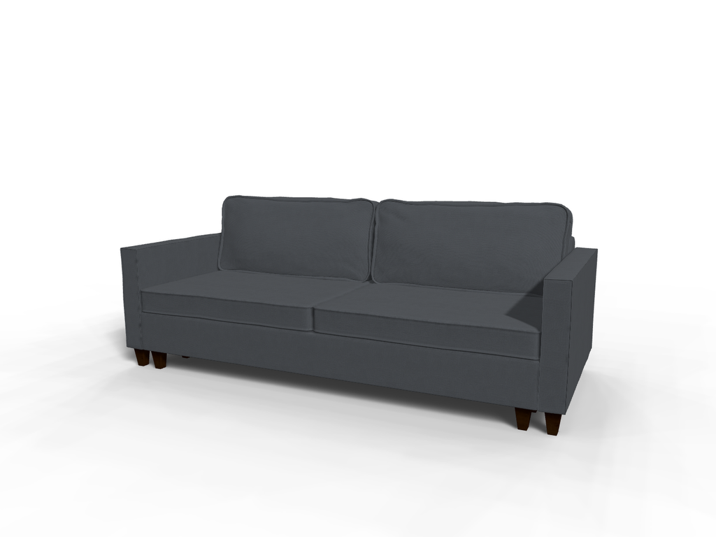 Canapea extensibila Margot, 3 locuri, la comanda, 100+ culori, cu picioare