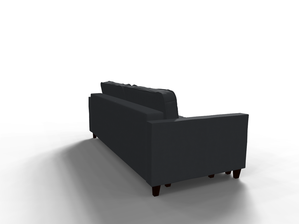 Canapea extensibila Margot, 3 locuri, la comanda, 100+ culori, cu picioare