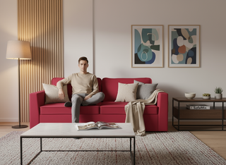 Canapea extensibila Mariam, 3 locuri, la comanda, 100+ culori