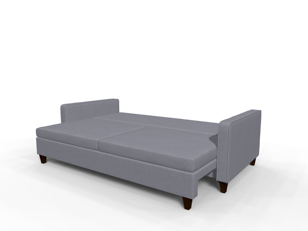 Canapea extensibila Paisley, 3 locuri, la comanda, 100+ culori, cu picioare