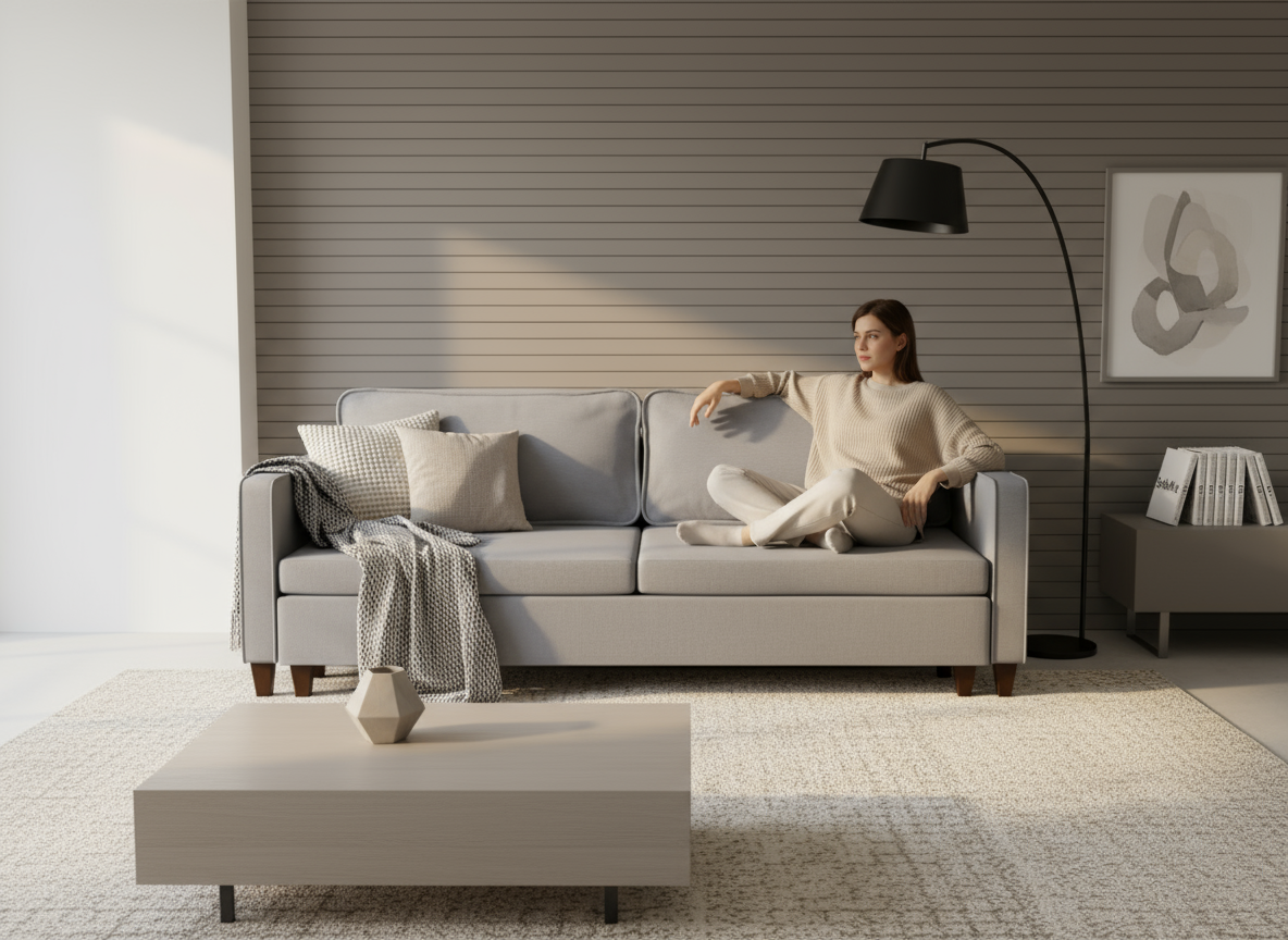 Canapea extensibila Paisley, 3 locuri, la comanda, 100+ culori, cu picioare