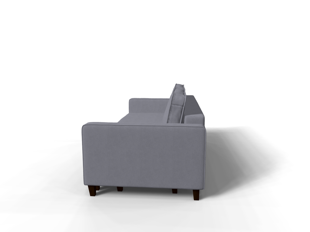 Canapea extensibila Paisley, 3 locuri, la comanda, 100+ culori, cu picioare