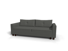 Canapea extensibila Poppy, 3 locuri, la comanda, 100+ culori, cu picioare - SofaMix.ro