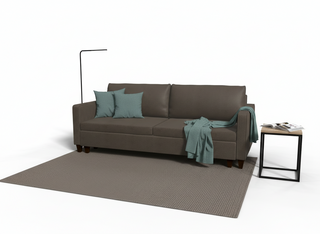 Canapea extensibila Ruby, 3 locuri, la comanda, 100+ culori, cu picioare