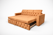 Canapea extensibila Siesta Chester, 3 locuri, lada depozitare, la comanda, 100+ culori