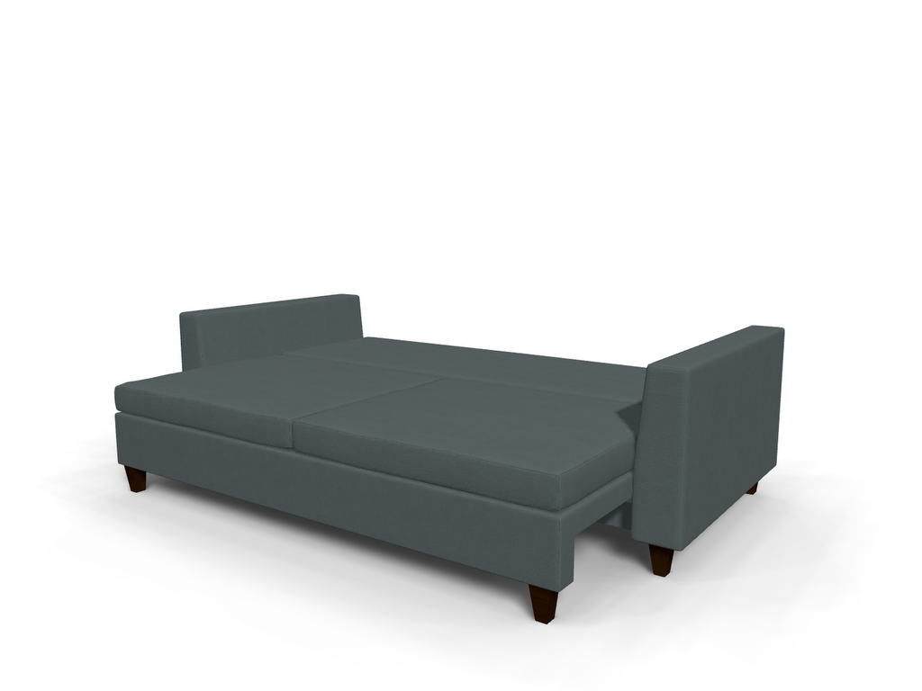 Canapea extensibila Skye, 3 locuri, la comanda, 100+ culori, cu picioare