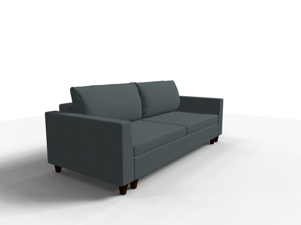 Canapea extensibila Skye, 3 locuri, la comanda, 100+ culori, cu picioare