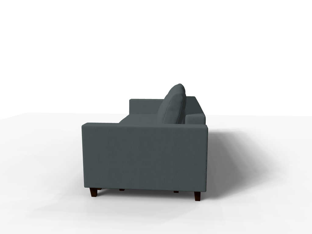 Canapea extensibila Skye, 3 locuri, la comanda, 100+ culori, cu picioare