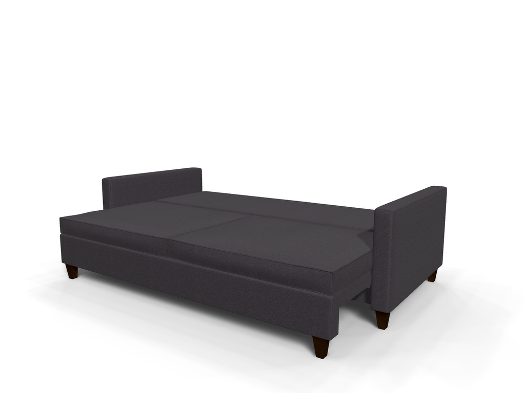 Canapea extensibila Valentina, 3 locuri, la comanda, 100+ culori, cu picioare