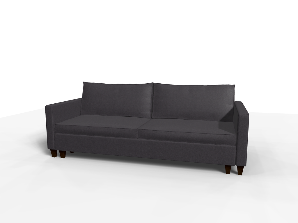 Canapea extensibila Valentina, 3 locuri, la comanda, 100+ culori, cu picioare