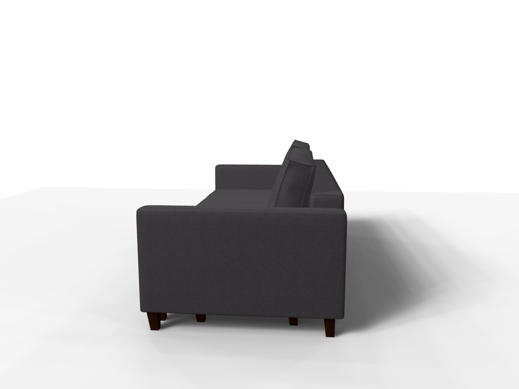 Canapea extensibila Valentina, 3 locuri, la comanda, 100+ culori, cu picioare