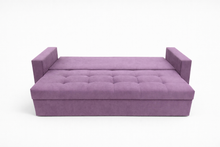 Canapea extensibila Alice, 3 locuri, lada depozitare, peste 100 culori disponibile, dimensiune pe comanda de la 210x95cm