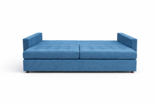 Canapea extensibila Alto, 3 locuri, lada depozitare, peste 100 culori disponibile, dimensiune pe comanda de la 210x95cm