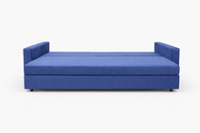 Canapea extensibila Alya, 3 locuri, lada depozitare, peste 100 culori disponibile, dimensiune pe comanda de la 210x95cm