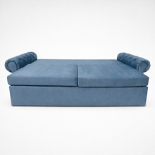 Canapea extensibila Chester Round, 3 locuri, lada depozitare, peste 100 culori disponibile, dimensiune pe comanda de la 210x95cm