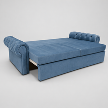 Canapea extensibila Chester Round, 3 locuri, lada depozitare, peste 100 culori disponibile, dimensiune pe comanda de la 210x95cm