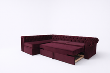 Coltar extensibil Chesterfield Round 1 cotiera, pe comanda, 100+ culori