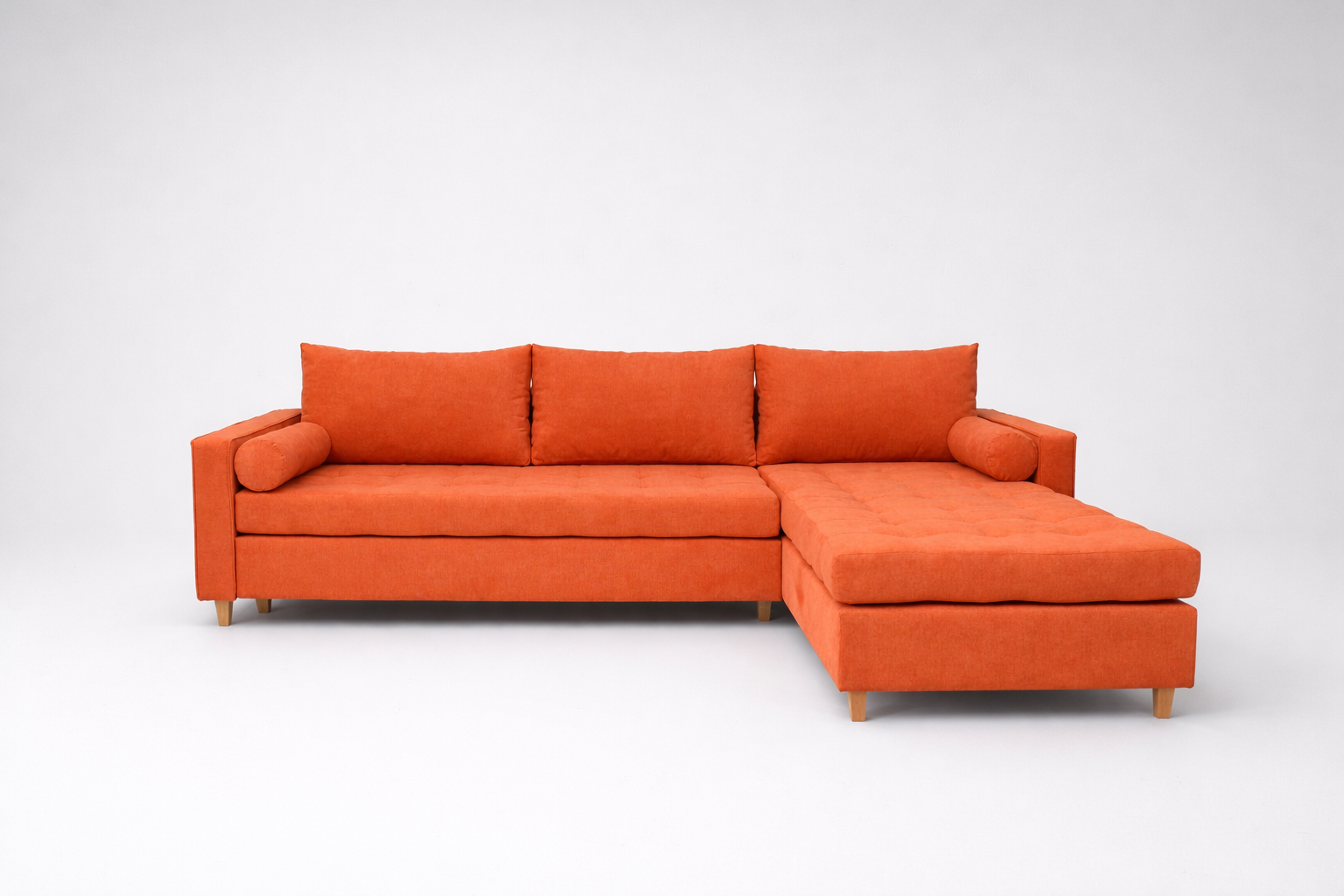 Coltar extensibil Monaco cu sezlong, pe comanda, 100+ culori, cu picioare