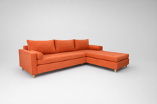 Coltar extensibil Monaco cu sezlong, pe comanda, 100+ culori, cu picioare