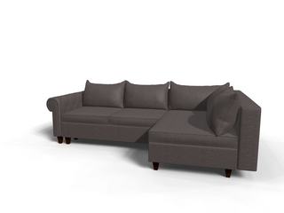 Coltar extensibil Abby park 3 fara insula, la comanda, 100+ culori, cu picioare