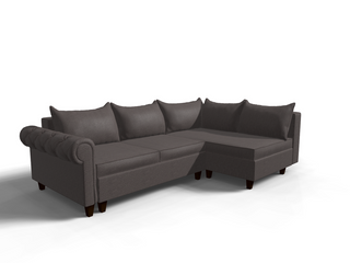 Coltar extensibil Abby park 3 fara insula, la comanda, 100+ culori, cu picioare