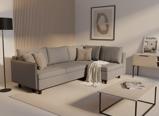 Coltar extensibil Adelaide park 3 fara insula, la comanda, 100+ culori, cu picioare