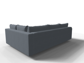 Coltar extensibil Adelaide park 3 fara insula, la comanda, 100+ culori, cu picioare