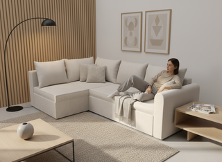 Coltar extensibil Alexandria park 3 fara insula, la comanda, 100+ culori