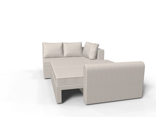 Coltar extensibil Alicia park 3 fara insula, la comanda, 100+ culori – 360°