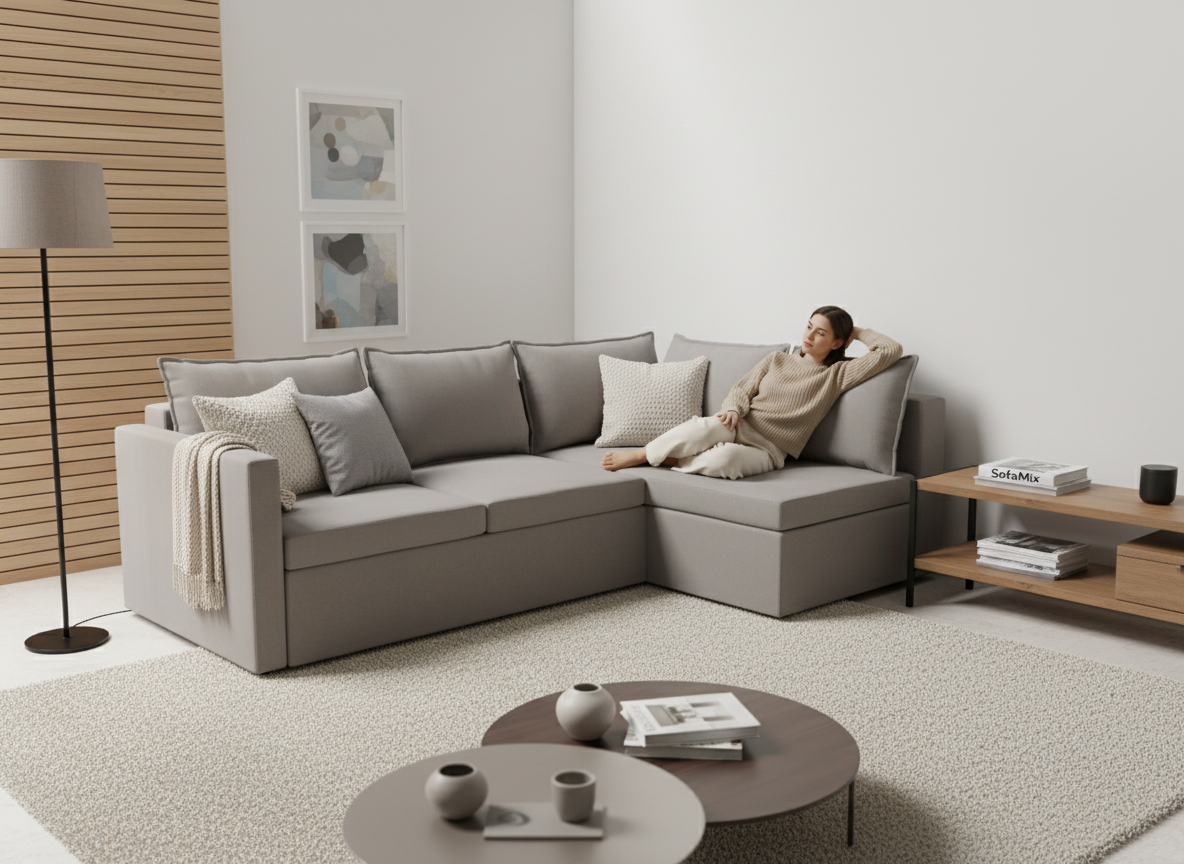 Coltar extensibil Amelia park 3 fara insula, la comanda, 100+ culori