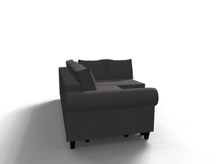 Coltar extensibil Ana park 3 fara insula, la comanda, 100+ culori, cu picioare