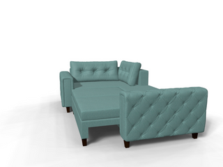 Coltar extensibil Ari colt park cu cotiera, la comanda, 100+ culori, cu picioare – 360°