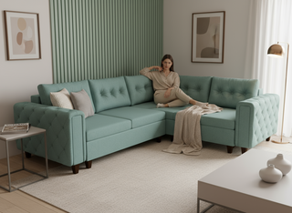 Coltar extensibil Ari colt park cu cotiera, la comanda, 100+ culori, cu picioare