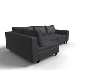 Coltar extensibil Armani park 3 fara insula, la comanda, 100+ culori, cu picioare