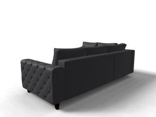 Coltar extensibil Armani park 3 fara insula, la comanda, 100+ culori, cu picioare