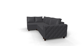 Coltar extensibil Armani park 3 fara insula, la comanda, 100+ culori, cu picioare